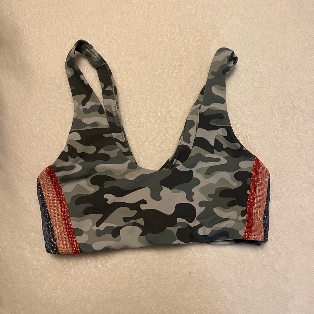 Spiritual gangster camo bra